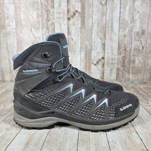 LOWA Innox Pro Mid Hiking Boots Waterproof Lightweight‎ Gray Blue US 10